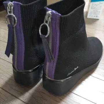 Hawkins Sports 니트 부츠 BLACK 블랙 퍼플