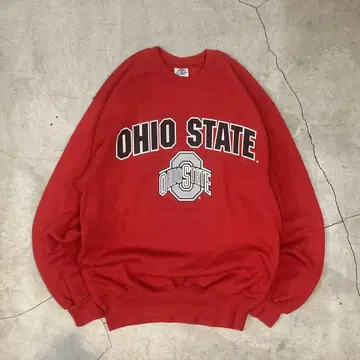 USA 빈티지 OHIO STATE 맨투맨 M 빨간색 오하이오