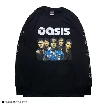 OASIS 오아시스 L 사이즈 긴팔 롱T셔츠 롱티 락 밴드T