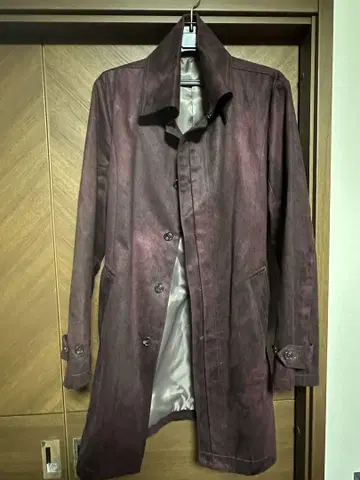 토네이도 마트 와인 레드 체스터 코트 L 사이즈 벨트 포함