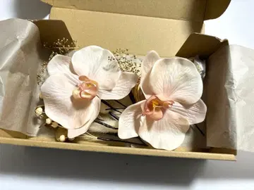 팔레놉시스 머리 장식 일본 의류 결혼식 사전 촬영
