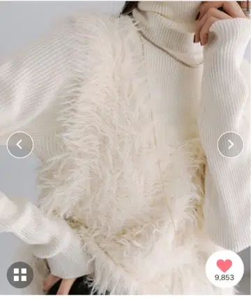 mystic 미스틱 샤기 니트 베스트