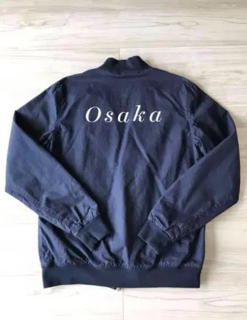 오사카 한정판 새터데이즈 자켓 블루종 네이비 코튼 L