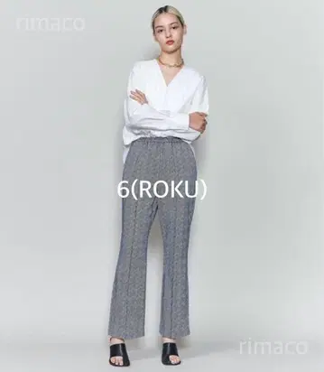 6(ROKU) CHIDORI JACQUARD PANTS