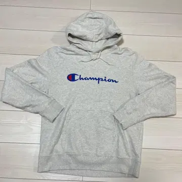 Champion 그레이 후드 부착 후드티 X-LARGE