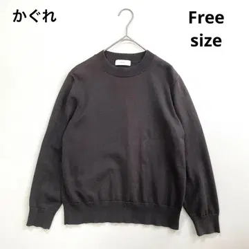 6526 [ 새상품급 ] 카구레 코튼 실크 크루넥 니트 워셔블