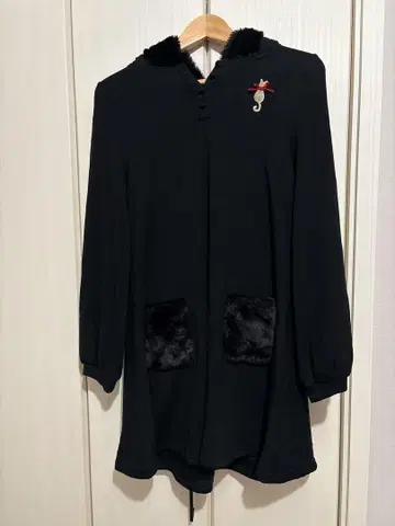 시크릿허니 블랙 고양이 귀 원피스