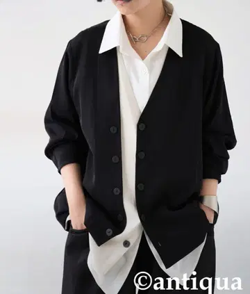 안티카 블랙 더블 버튼 자켓 L/XL 상당