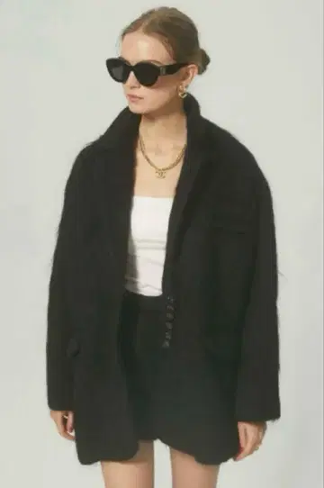 THETOE Chamonix shaggy jacket 블랙