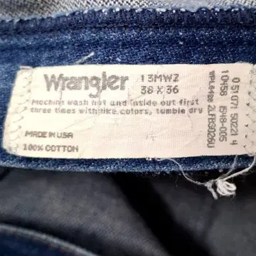 Wrangler 데님 13MWZ 38 x 36 USA제 빈티지