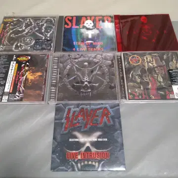 SLAYER CD 7장 세트 (오비 있음, 새상품 있음)
