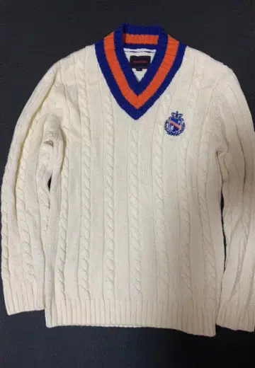 희귀 레어 애플바움 APPLEBUM 스웨터 케이블 니트 로고