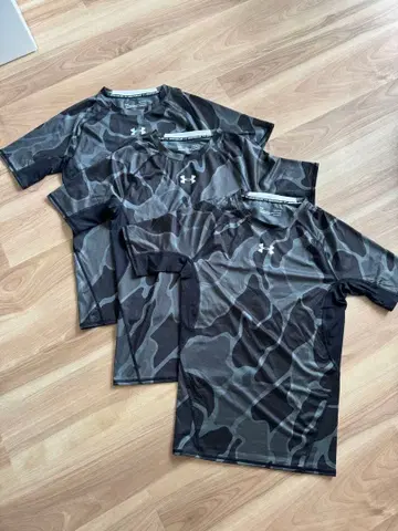 Under Armour HeatGear 카모플라주 T셔츠 3장 세트 LG
