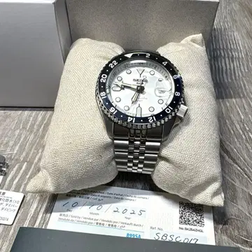 새상품급 SEIKO/세이코 5스포츠 SBSC017 GMT 기계식 손목시계