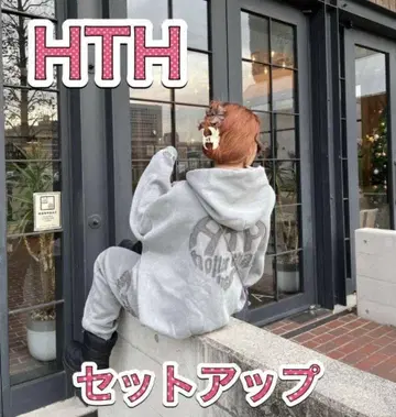 HTH 셋업 후드티 팬츠 즉시 완판 아이템 미사용 새상품 그레이