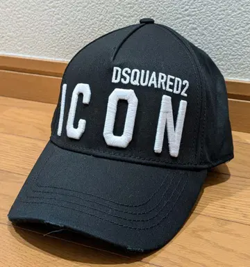 DSQUARED 디스퀘어드2 ICON 데미지 디자인 모자 블랙 컬러