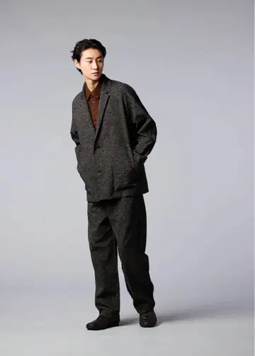 IM MEN ISSEY MIYAKE MELANGE TWEED 테이퍼드