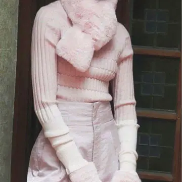 furfur 리브 니트탑