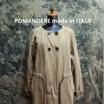 POMANDERE 이탈리아 린넨 25% W 점퍼 코트 포맨데르