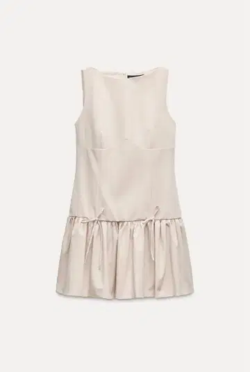 ZARA 리본 포함 숏 기장 원피스
