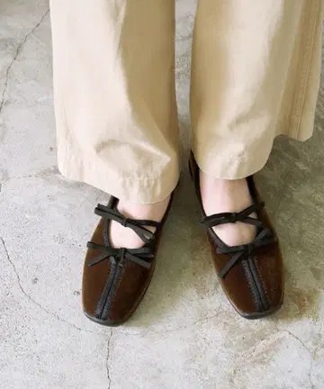 LE TALON L 더블 리본 발레리나