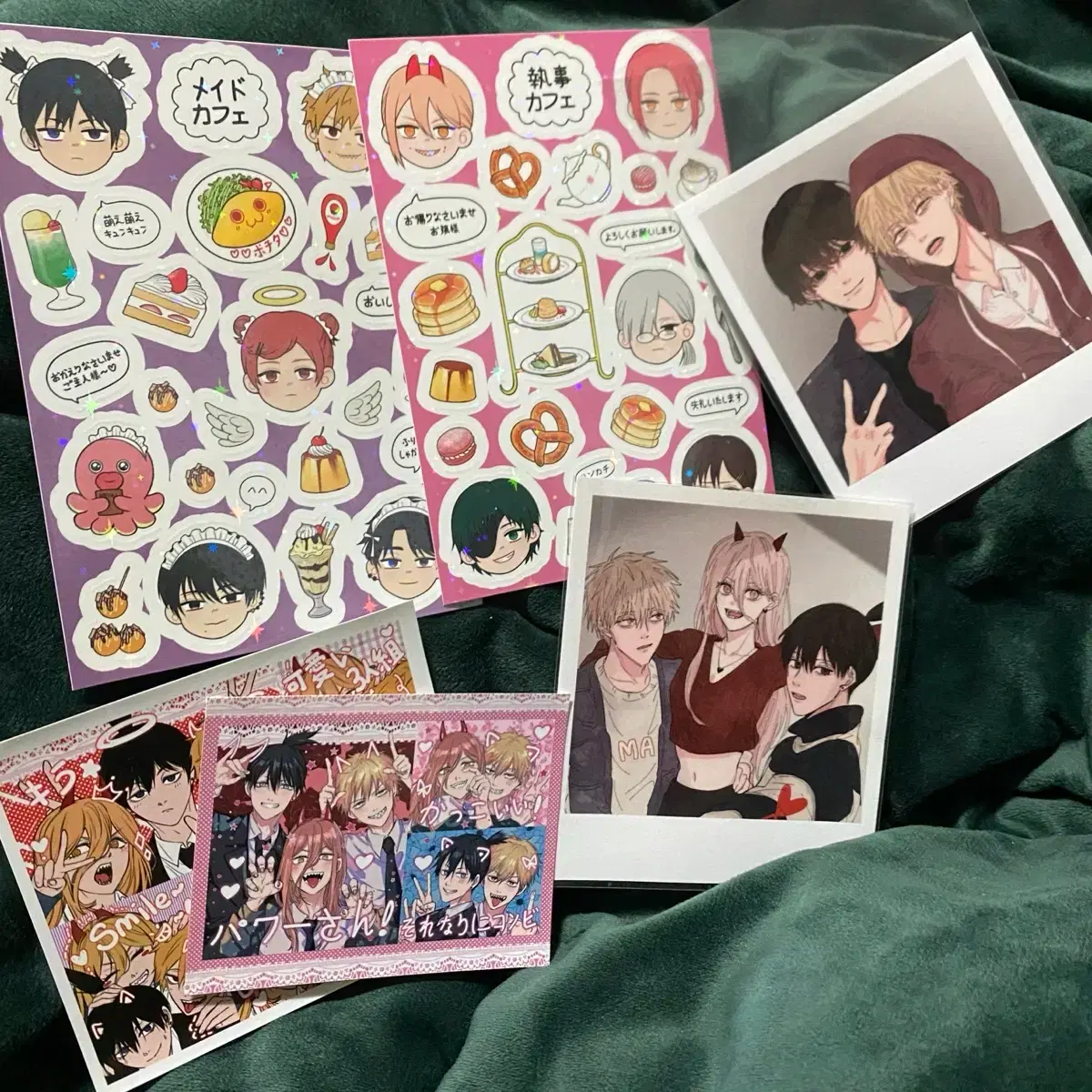 Chainsaw Man sticker pola postcard bulk wts