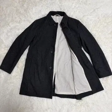 에코 메루카리 발송 무인양품 울 스텐카라 코트 다크 그레이 M 사이즈