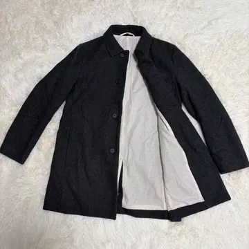 에코 메루카리 발송 무인양품 울 스텐카라 코트 다크 그레이 M 사이즈