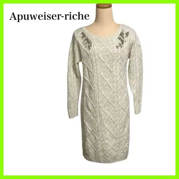 Apuweiser-riche 니트 원피스 비쥬 여성용 1