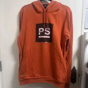 오늘 한정 가격 Paul Smith 오렌지 후드 부착 후드티 XL