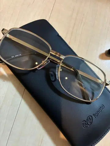 Tanaka 골드 오벌 안경 안경의 다나카