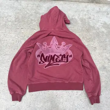 King Logo Pile Stitched Zip Hoodie