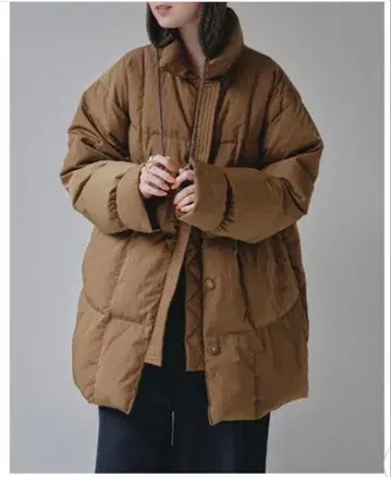 투디풀 스탠드 카라 다운 자켓 카멜 36 클리닝 완료