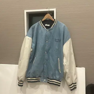 wego 데님 자수 점퍼