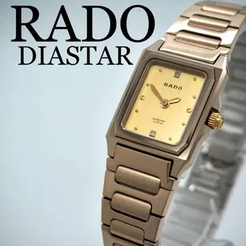 201 [새상품급] RADO 시계 DIASTAR 여성용 골드 2P다이아