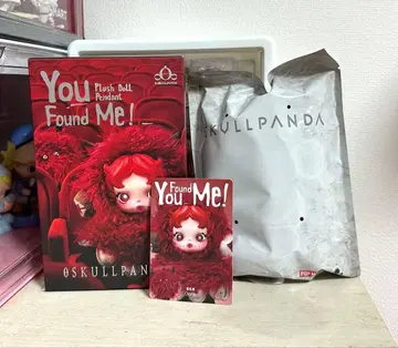 SKULLPANDA 스컬팬더 You Found Me! chomp 빨간색