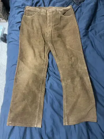 브라운 코듀로이 스트레이트 팬츠