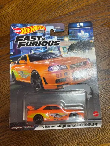 핫휠 프리미엄 와일드 스피드 닛산 스카이라인 GT-R R34