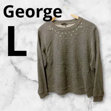 George 그레이 긴팔 스웨터 L 사이즈