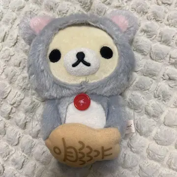 코리락쿠마 느긋한 고양이 봉제 인형 붕어빵