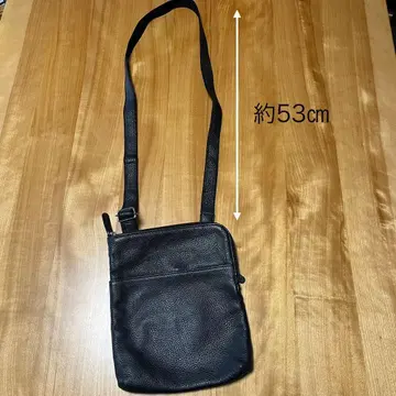 가죽 나일론 숄더백 블랙 미니백