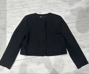ZARA 블랙 노카라 자켓
