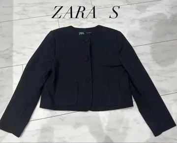 ZARA 블랙 노카라 자켓