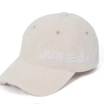 미사용 새상품 준앤로페 챙 보아 안감 플리스 사이드 로고 캡 베이지