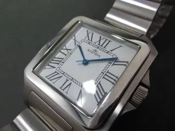 거의 새상품 보증서 포함 AGENDA 로마 숫자 손목시계 남성용