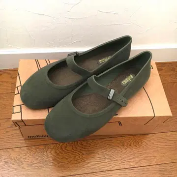 새상품 melissa SOFT BALLERINA VELVET 그린 38