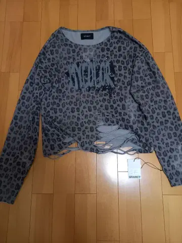 GRANCY 올 패턴 큐빅 그래픽 롱 T S 사이즈 택 포함