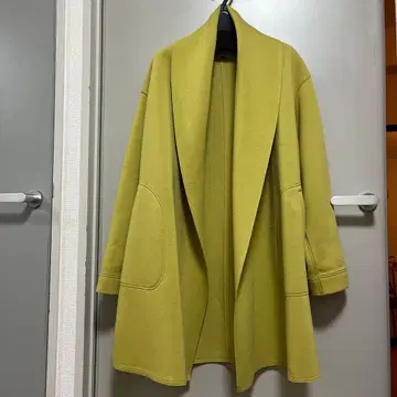 [ 새상품급 ] 라임 그린 롱 코트