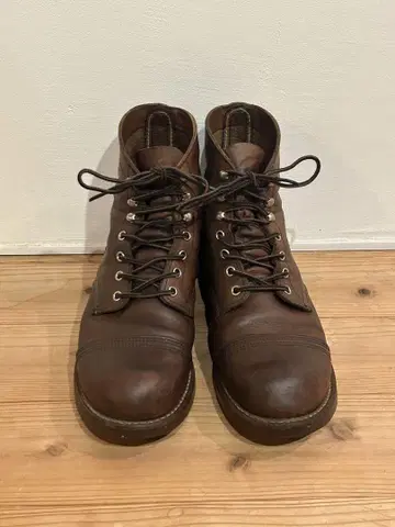 RED WING 8111 9 D 아이언 레인지 앰버 하네스 17년제
