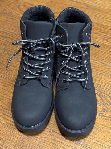 지퍼 달린 부츠 블랙 LL